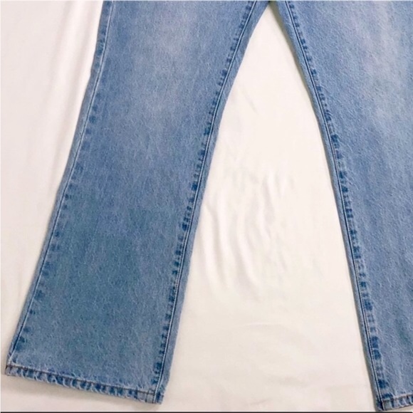 Cotton On Light Blue Wash 100% Cotton Vintage High Waisted Flare BootLeg Size 8 - Picture 6 of 13